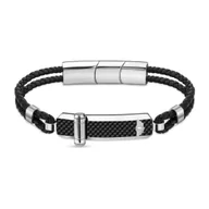 Bransolety męskie - Bransoletka Męska Police PEAGB2211632 Skórzany 19 cm - miniaturka - grafika 1