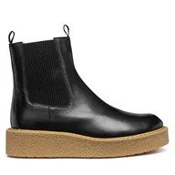 Botki damskie - Sztyblety Geox D Elidea D36VEC 043NH C9999 Czarny - miniaturka - grafika 1