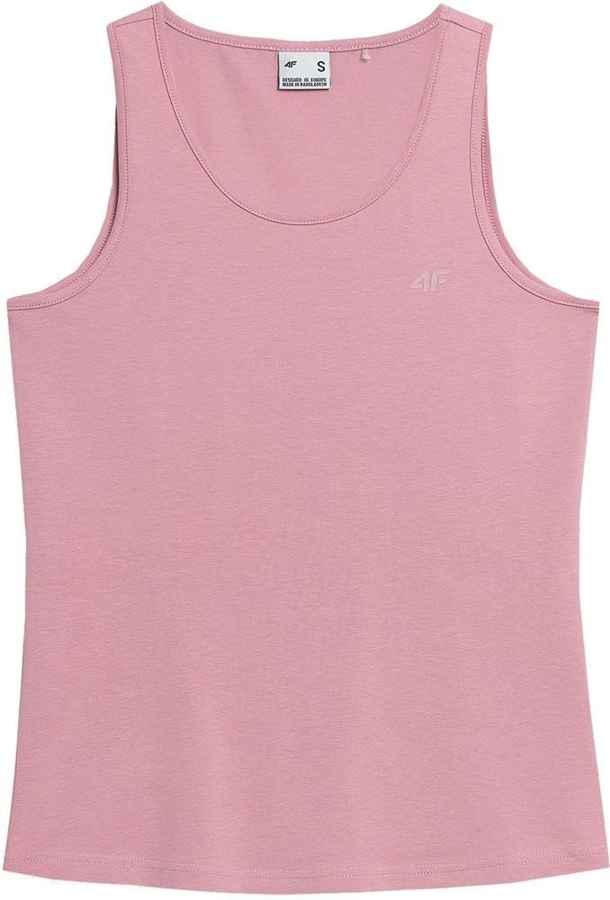 Top damski 4F SS23TTSHF581 - jasny róż XS