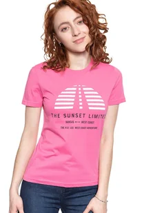 LEE T SHIRT DAMSKI SUNSET TEE CHROME PINK L42XEPNE 112109515 - Lee - Koszulki i topy damskie - miniaturka - grafika 1
