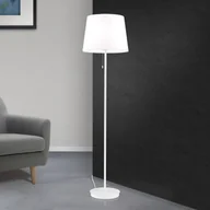 Lampy stojące - Tekstylna lampa stojąca Ludwig, biała - miniaturka - grafika 1