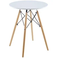 Stoły - Saska Garden Stół okrągły Matera biały 60x60cm Saska Garden 1028514 - miniaturka - grafika 1