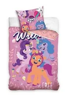 Pościel dla dzieci - Carbotex Pościel bawełniana 160x200 Kucyk Pony różowa z jedną poszewką 70x80 C24 - miniaturka - grafika 1