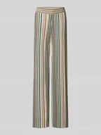 Spodnie damskie - Spodnie materiałowe o kroju straight fit z domieszką wiskozy model 'Allison' - miniaturka - grafika 1