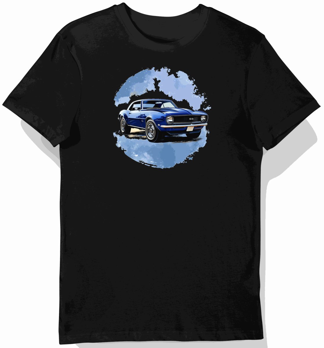 Koszulka męska czarna z Klasycznym Chevroletem Camaro 1967 M