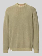 Swetry męskie - Sweter o kroju regular fit z czystej bawełny model ‘PARKER CREW’ - miniaturka - grafika 1