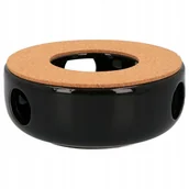 Świece - CERAMICZNY PODGRZEWACZ DO DZBANKA CZAJNIKA CZARNY - miniaturka - grafika 1