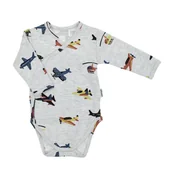 Body dla niemowląt - BODY CHŁOPiece DŁ.RĘK. NICOL 219094 62 - miniaturka - grafika 1