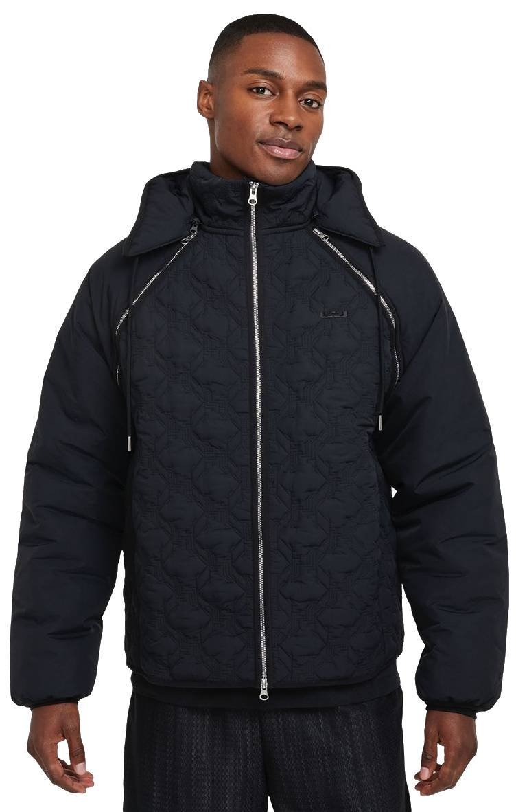 Kurtka męska zimowa NIKE pikowana puchowa z kapturem ocieplana r. XL