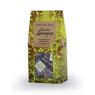 VINTAGE TEAS Zielona herbata Vintage Teas Green Tea Lemongrass 20x2,5g 6955-uniw - Herbata - miniaturka - grafika 1