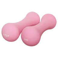 Hantle i ciężarki - Fitsy, Hantle Neoprenowe, Różowe, 2 x 2 kg - miniaturka - grafika 1