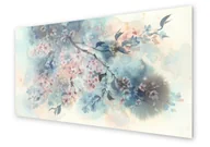 Dekoracje domu - Panel kuchenny HOMEPRINT Biały kwiat sakury 100x50 cm - miniaturka - grafika 1
