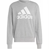 Bluzy męskie - Bluza męska adidas Essentials French Terry Big Logo szara IC9326 XL - miniaturka - grafika 1