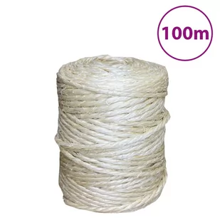 vidaXL Sznur sizalowy 100%, 4 mm, 100 m - Pasmanteria - miniaturka - grafika 1