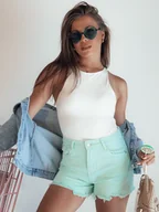 Spodenki damskie - Szorty damskie SUNYLOOK miętowe Dstreet SY0371-S - miniaturka - grafika 1