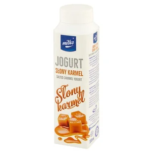 Milko jogurt pitny słony karmel - Kefiry, jogurty, maślanki - miniaturka - grafika 1