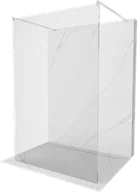 Ścianki i drzwi prysznicowe - Mexen Kioto ścianka prysznicowa wolnostojąca 125 x 200 cm, transparent 8 mm, nikiel szczotkowany - 800-125-002-97-00 - miniaturka - grafika 1