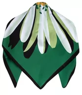 Apaszki i szaliki damskie - Chusta apaszka elegancka z ogromnym kwiatem - miniaturka - grafika 1