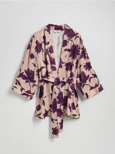 Reserved - Wzorzyste kimono - wielobarwny - Koszule damskie - miniaturka - grafika 1