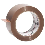 Taśmy klejące - Taśma Pakowa PAKOVA Brązowa 48mm x 100m - miniaturka - grafika 1