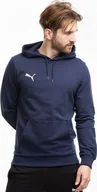 Bluzy męskie - Puma Bluza męska Puma Team Goal Casuals Hoody granatowa 658618 06 S - miniaturka - grafika 1