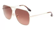 Akcesoria i dodatki do ubrań dla dzieci - Victoria Beckham Unisex Vb217s 45979 okulary przeciwsłoneczne, złoto 714, 61, 714 złoto, 61 - miniaturka - grafika 1