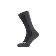 Skarpetki damskie - Sealskin Sealskin Cold Weather Knee skarpety unisex, czarne/szare, L 11100064010130-101-L - miniaturka - grafika 1
