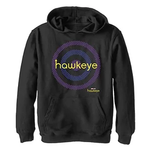 Marvel Bullseye Target Logo chłopięca bluza z kapturem, Czarny, XL - Bluzy dla chłopców - miniaturka - grafika 1