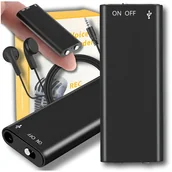 Podsłuchy - Mini Podsłuch Szpiegowski Pluskwa Mały Dyktafon 16 Gb Detekcja Głos 2 Tryby - miniaturka - grafika 1