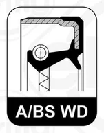 Układ zawieszenia - akcesoria - USZCZELNIACZ PIASTY KOŁA 125X150X15/14 A/BS WD FPM DAIMLER N - miniaturka - grafika 1