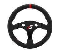 Kontrolery gier na PC - Simagic P-330RK Skóra 33cm Obręcz kierownicy bez huba czarno-czerwony - miniaturka - grafika 1