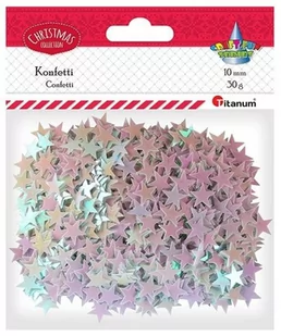 Titanum Konfetti gwiazdki 30g bladoróżowe - Pozostałe akcesoria dla plastyków - miniaturka - grafika 1