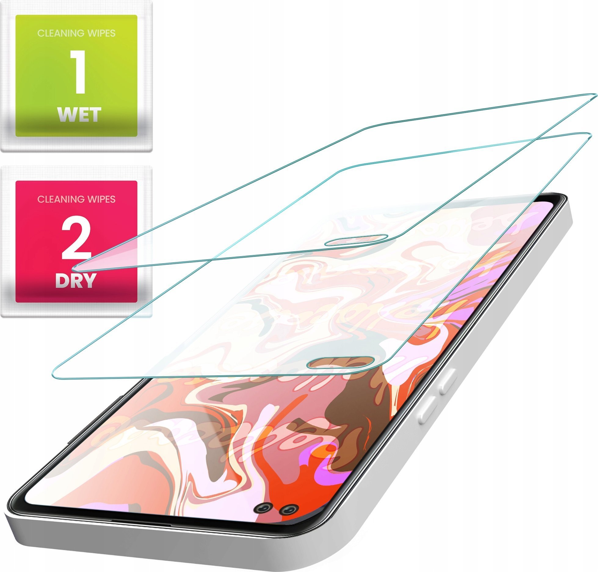 Hello Case 2-PAK Szkło Hartowane do Motorola Moto G100 szybka 9H, płaskie, ochronne