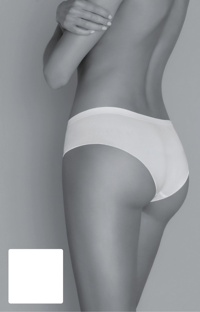 Bawełniane majtki z obniżonym stanem, białe, Gatta