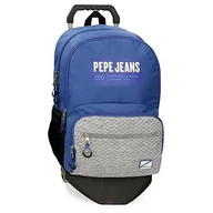 Plecaki - PepeJeans, niebieski, Plecak 46 + wózek - miniaturka - grafika 1