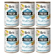 Mokra karma dla psów - Brit Fresh Ryba z dynią 6 x 400 g - miniaturka - grafika 1