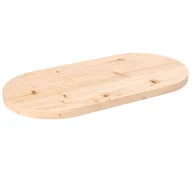 Meble modułowe i akcesoria - Blat stołu, 60x30x2,5 cm, lite drewno sosnowe, owalny Lumarko! - miniaturka - grafika 1