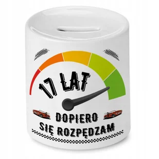 Skarbonka na Urodziny 17 17te 17-te na Prezent z Nadrukiem ze Zdjęciem + Opakowanie na prezent (wzór 02) - Skarbonki - miniaturka - grafika 1