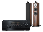 Zestawy stereo - Yamaha R-N2000A (czarny) + 703 S3 (mokka) - miniaturka - grafika 1