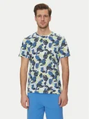 Koszulki męskie - Blend T-Shirt 20717778 Niebieski Regular Fit - miniaturka - grafika 1