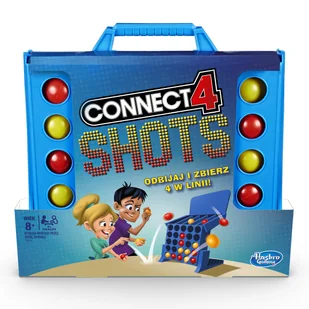 Hasbro Connect 4 Shots Gra Zręcznościowa E3578 - Zabawki zręcznościowe - miniaturka - grafika 1