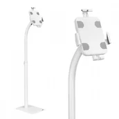 Akcesoria do tabletów i e-booków - Maclean Uchwyt podłogowy do tabletu z blokadą uniwersalny 7,9-11 cali MC-467W Biały MC-467W - miniaturka - grafika 1