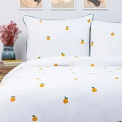 Pościel - Pościel ORANGIE bawełniana w pomarańcze 160x200 + 2*50x60 cm HOMLA - miniaturka - grafika 1