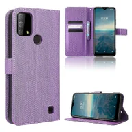 Portfele - Kompatybilny z etui Vodafone Smart V22, pokrowiec na portfel Odłączony uchwyt na kartę Magnetyczny futerał na klapkę dla Vodafone Smart V22 Fioletowy - miniaturka - grafika 1
