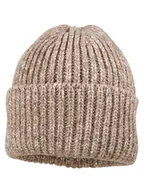 Czapki damskie - MaxiMo Czapka w kolorze beżowym - miniaturka - grafika 1