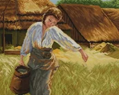 Pasmanteria - Zestaw do haftu krzyżykowego dziewczyna z dzbanem (753) - miniaturka - grafika 1