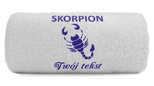 pat15.net Znak zodiaku Skorpion - Mały Ręcznik z haftem 100x50 770 - Ręczniki pat15.net Znak zodiaku Skorpion - Mały Ręcznik z haftem 100x50 770 - Ręczniki - miniaturka - grafika 1