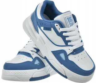 Big Star Sneakersy Damskie NN274670 Niebiesko-Białe - Modne i Wygodne Buty - Sneakersy damskie - miniaturka - grafika 1