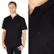 Koszulki męskie - Wrangler POLO SHIRT Real Black CZARNA POLÓWKA POLO MAŁE LOGO REGULAR XL - miniaturka - grafika 1