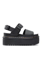 Sandały damskie - Dr. Martens Sandały Voss Quad 26725001 Czarny - miniaturka - grafika 1